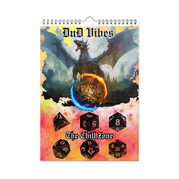 Chill Zone DnD Vibes 2024 Calendar product image (1)