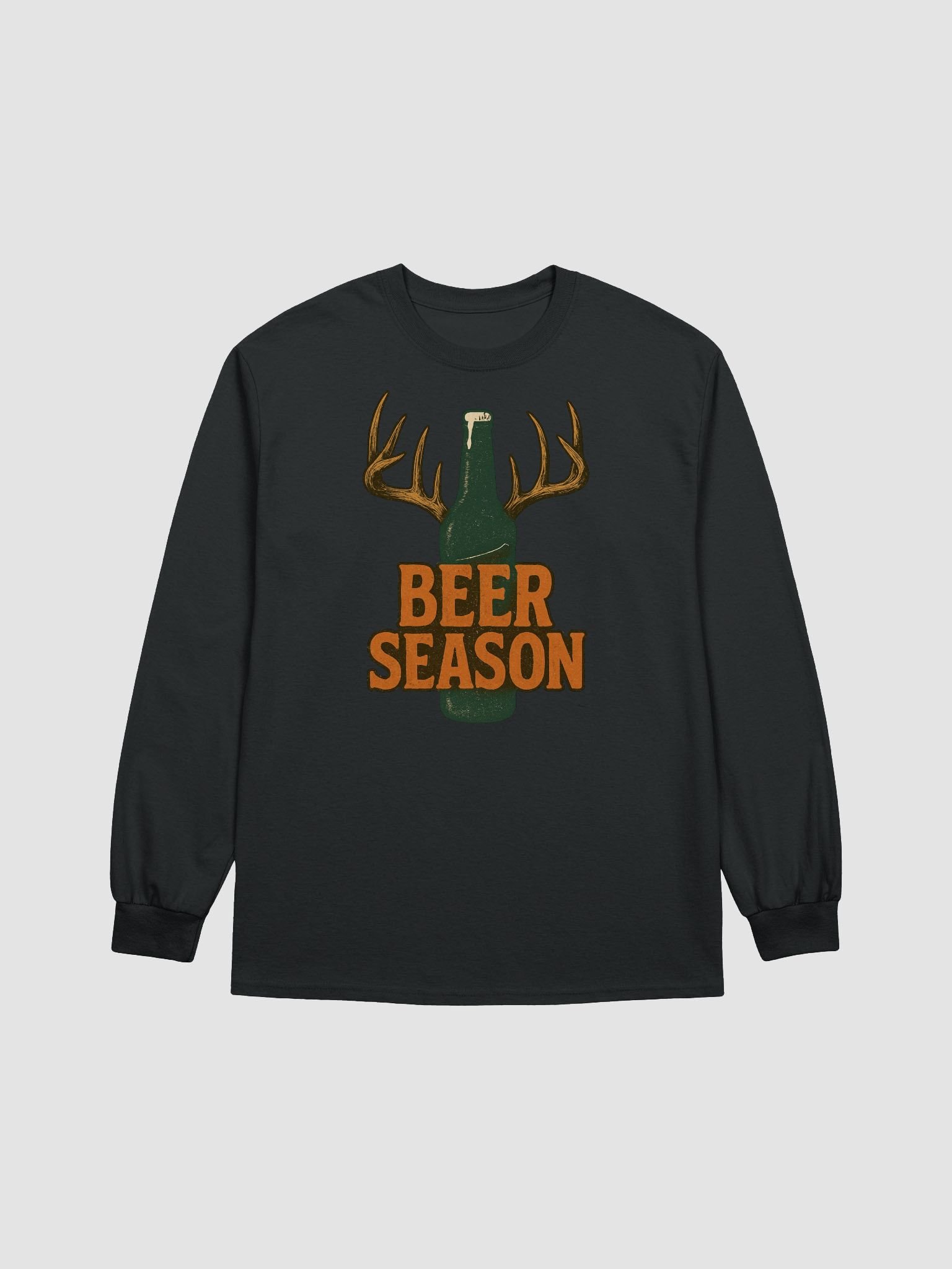 Beer Season Long Sleeve Tee – Vintage Funny Hunting Humor product image (9)