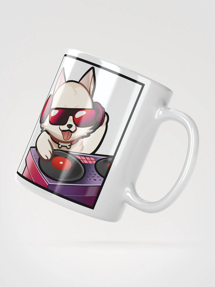 DJ Woof White Glossy Mug product image (5)