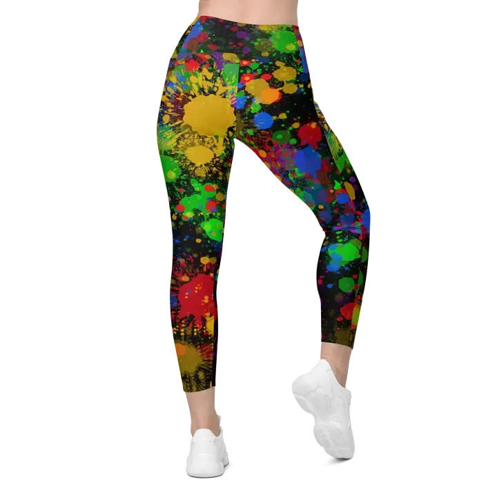 JokersVibe Graffiti Style Leggings with Pockets product image (1)