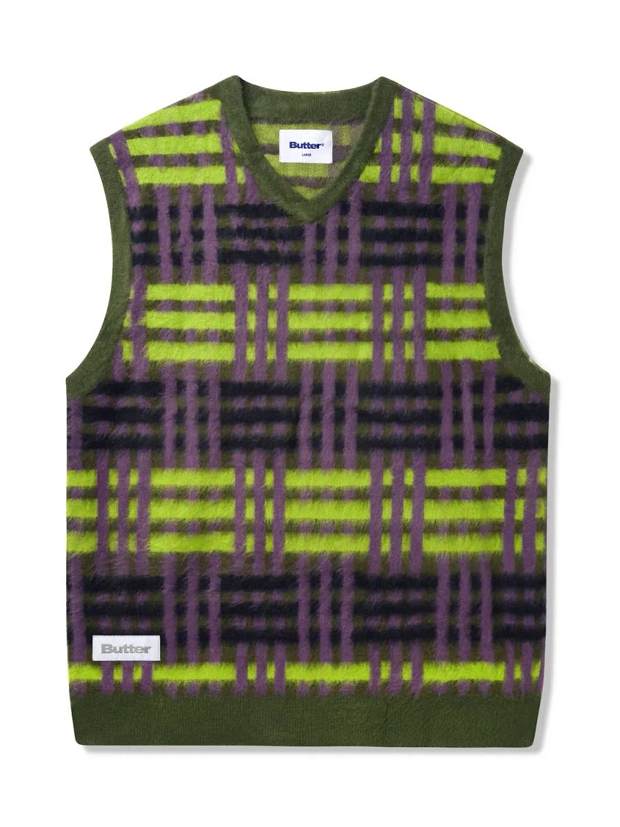 Weave Knitted Vest, Sage product image (1)