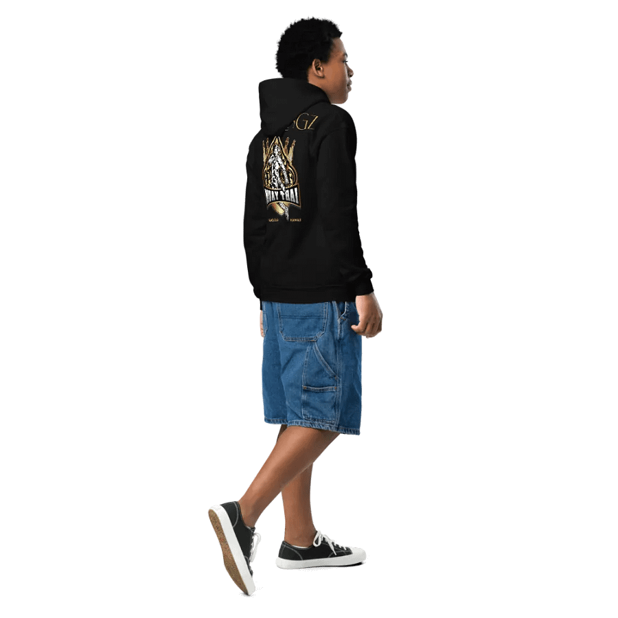 Youth Iron Kingz Muay Thai Hoodie Original W/Crown Background product image (5)