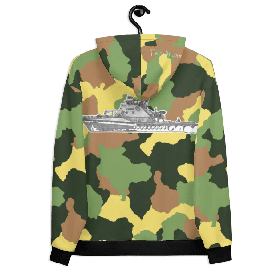 Green Camouflage Foss tug Sketch Hoodie product image (8)