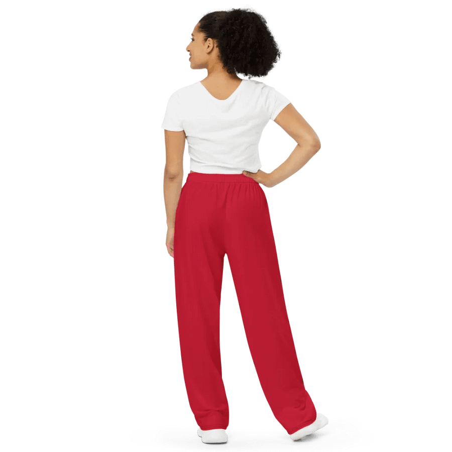 Burning Lotus Unisex wide-leg pants product image (4)