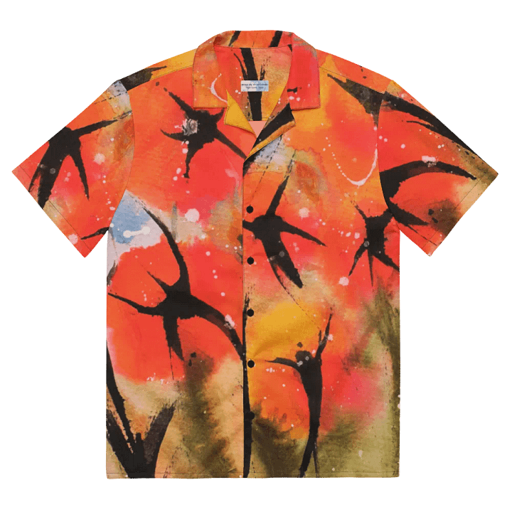 Hawaian shirt with original watercolour artwork by b.reters product image (2)