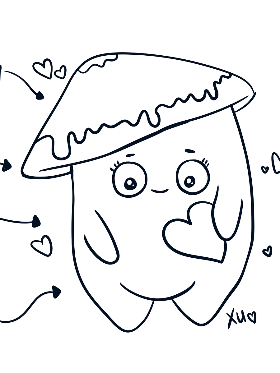Bean Okay Coloring Page product image (1)