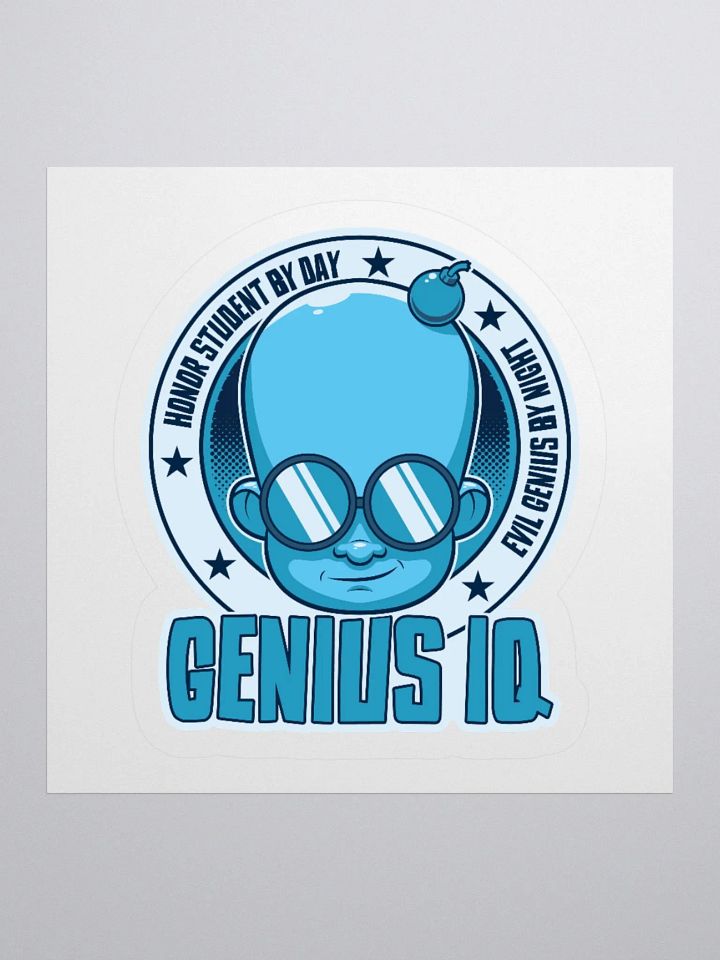 Funny Gamer Sticker – Genius by Day, Evil Genius by Night product image (1)
