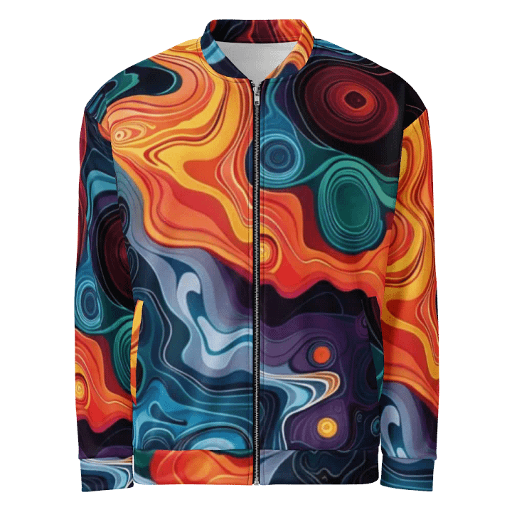Fluid Spectrum All-Over Print Bomber Jacket product image (1)