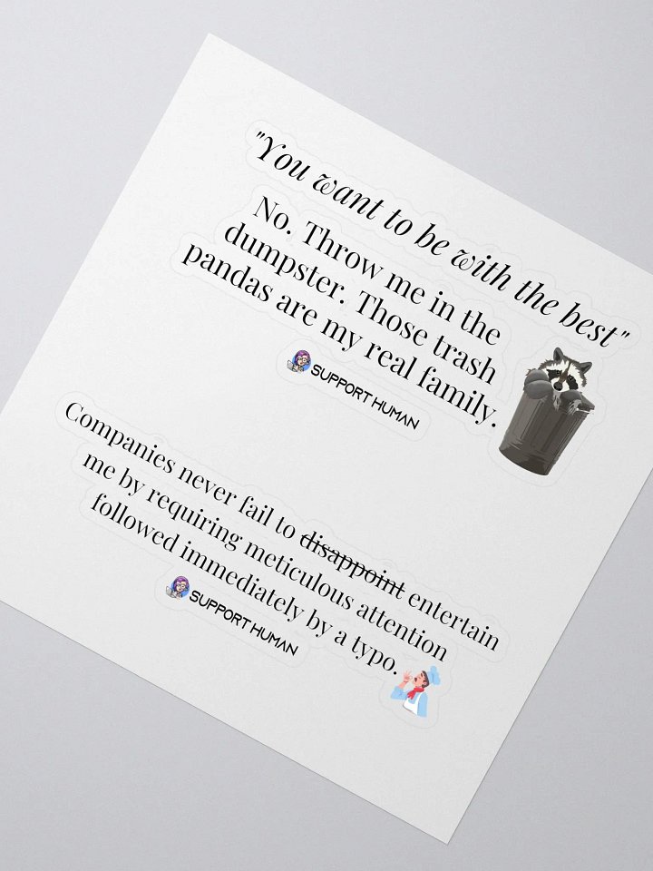 Best of BJB Stickers: Disappointing Dumpsters product image (2)
