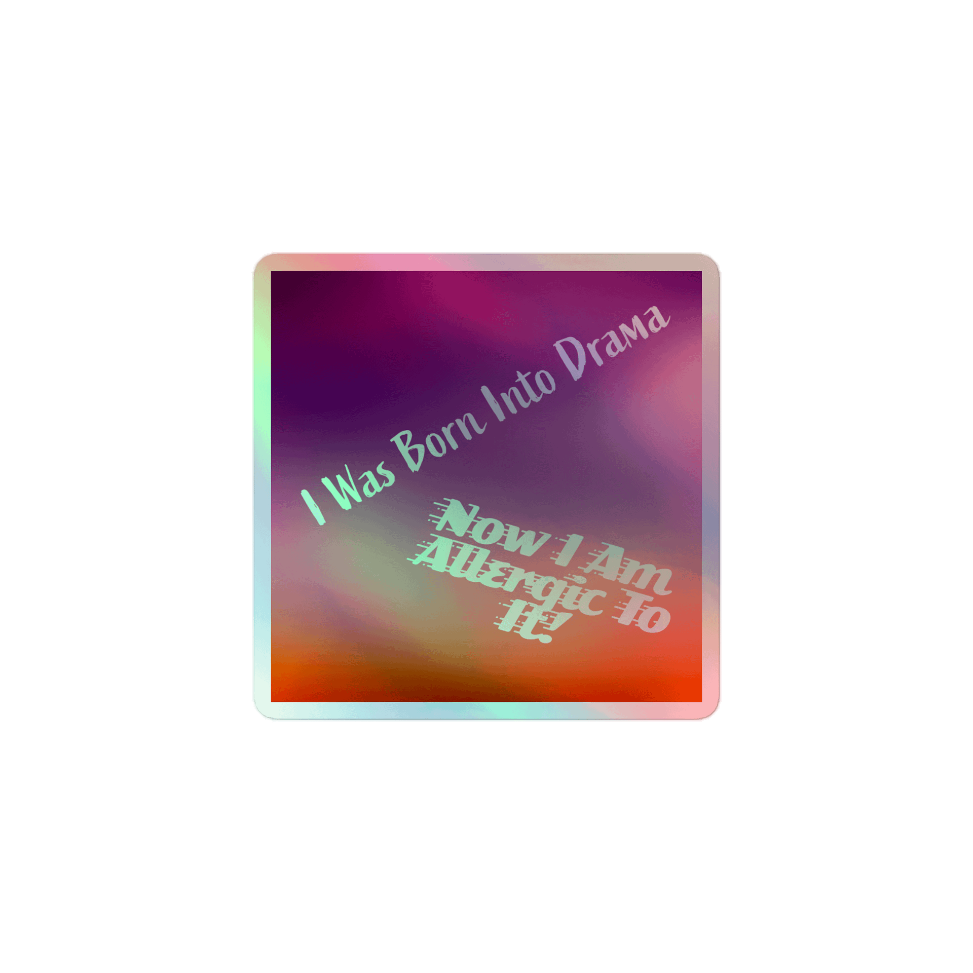 Drama Allergy Holographic Sticker Set product image (1)