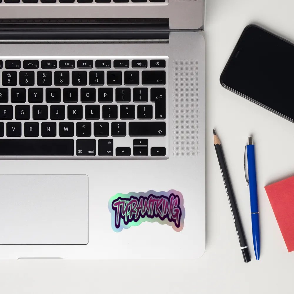 TK text holo sticker! product image (12)
