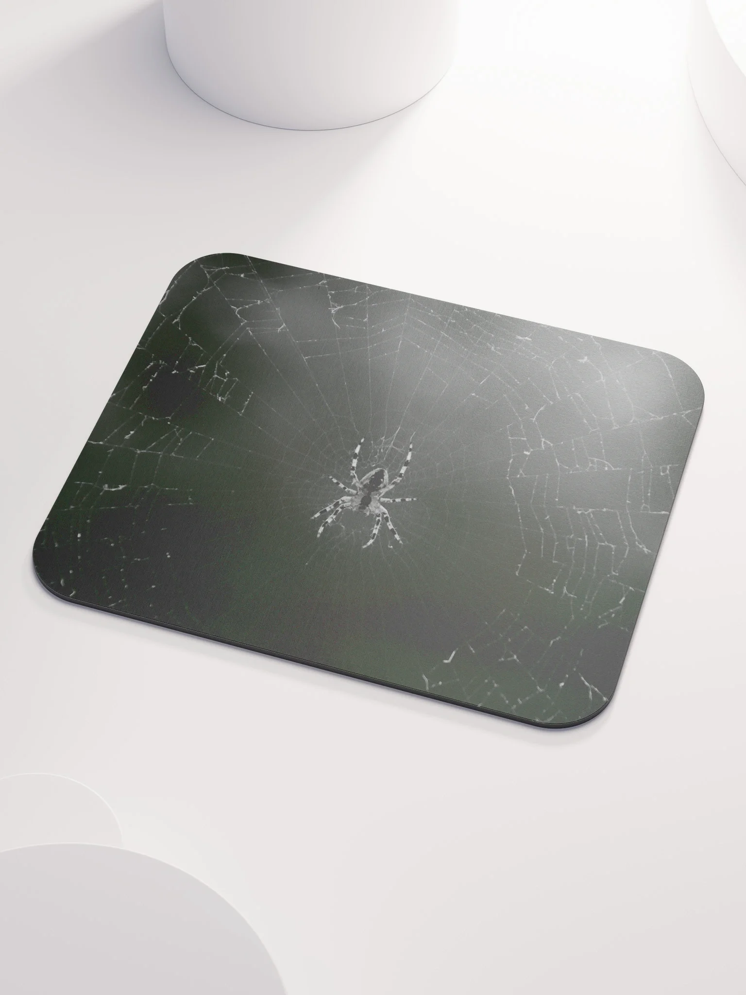 Mauspad - Spinne im Netz schwarzweiß product image (3)