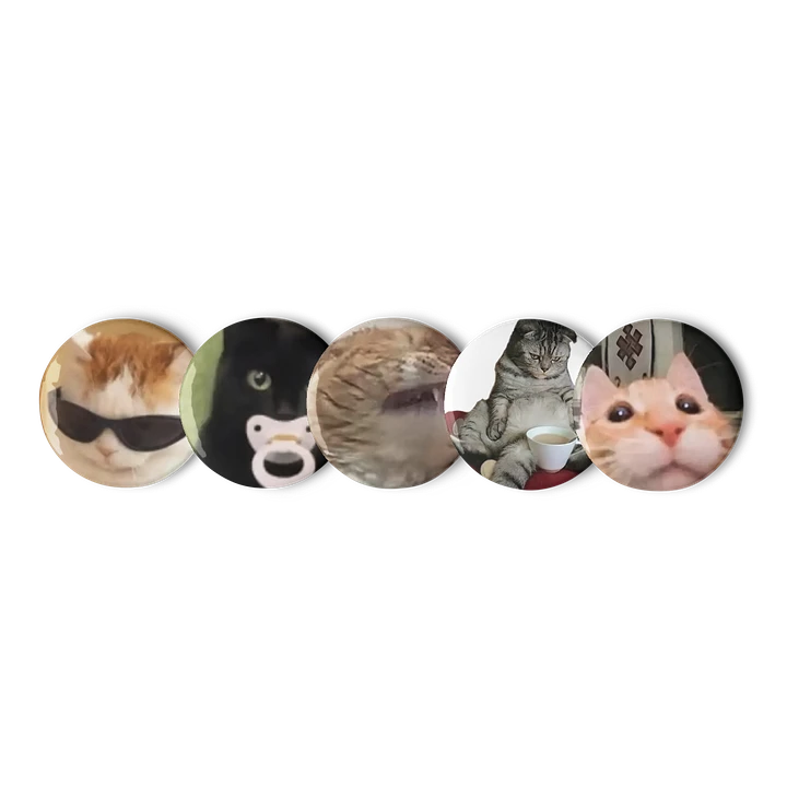 Set of Pin Buttons: Meme Cats 27 product image (3)