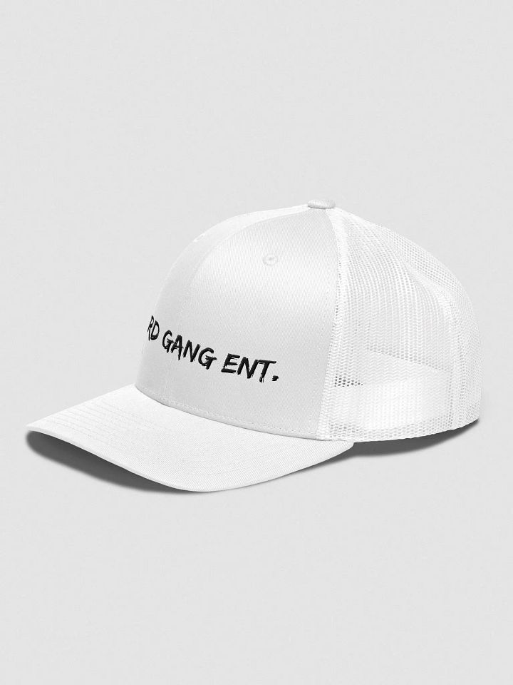 LGE White Embroidered Trucker Hat product image (2)