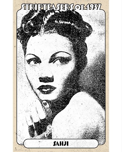 SAHJI
aka Madeline Jackson
“.. .dazzling exponent of voluptuous hip-swinging who takes a big share of the applause at the pop...