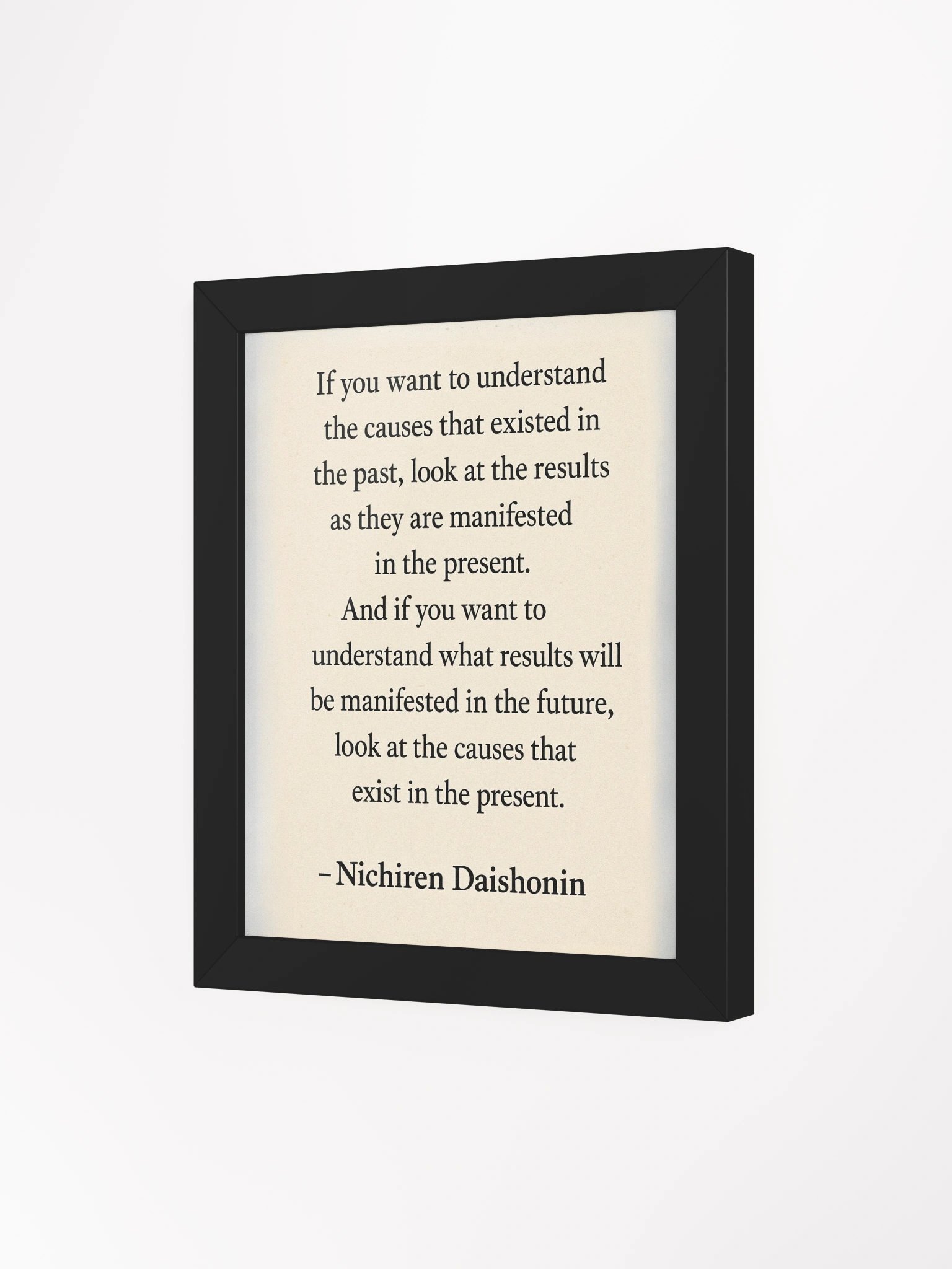 Nichiren Daishonin Quote – Framed Poster for Daily Inspiration product image (3)