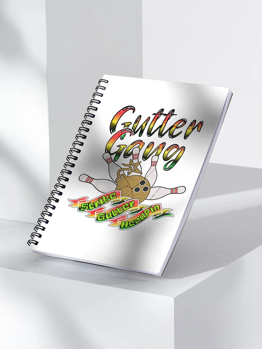Gutter Gang Bowling Spiral Notebook product image (3)