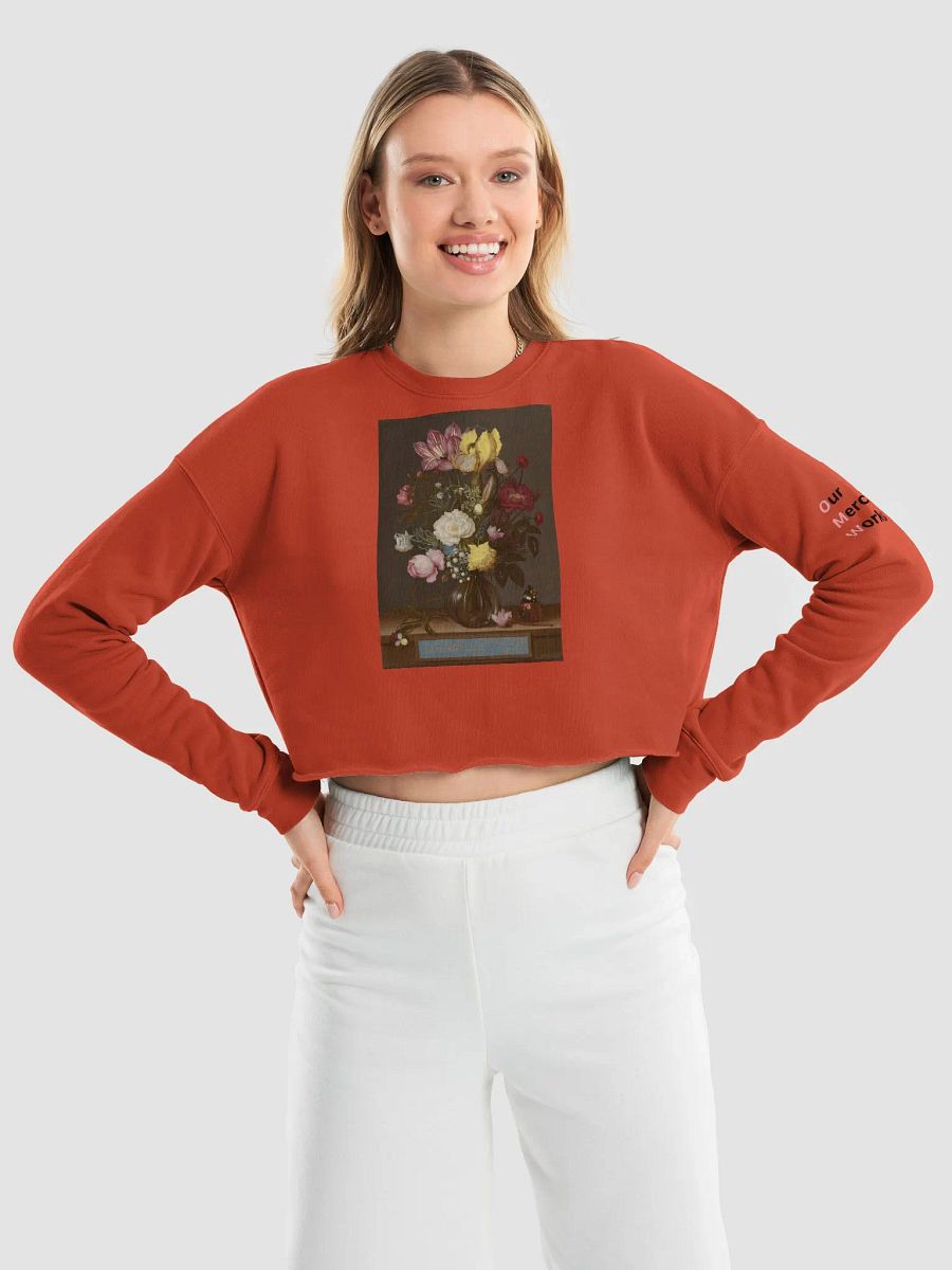 Flowers in a Vase Crop Sweatshirt product image (9)