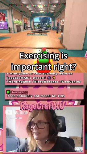 The importance of exercise…. Right?….#twitch #kick #youtube #streamer #youtubeshorts #fyp