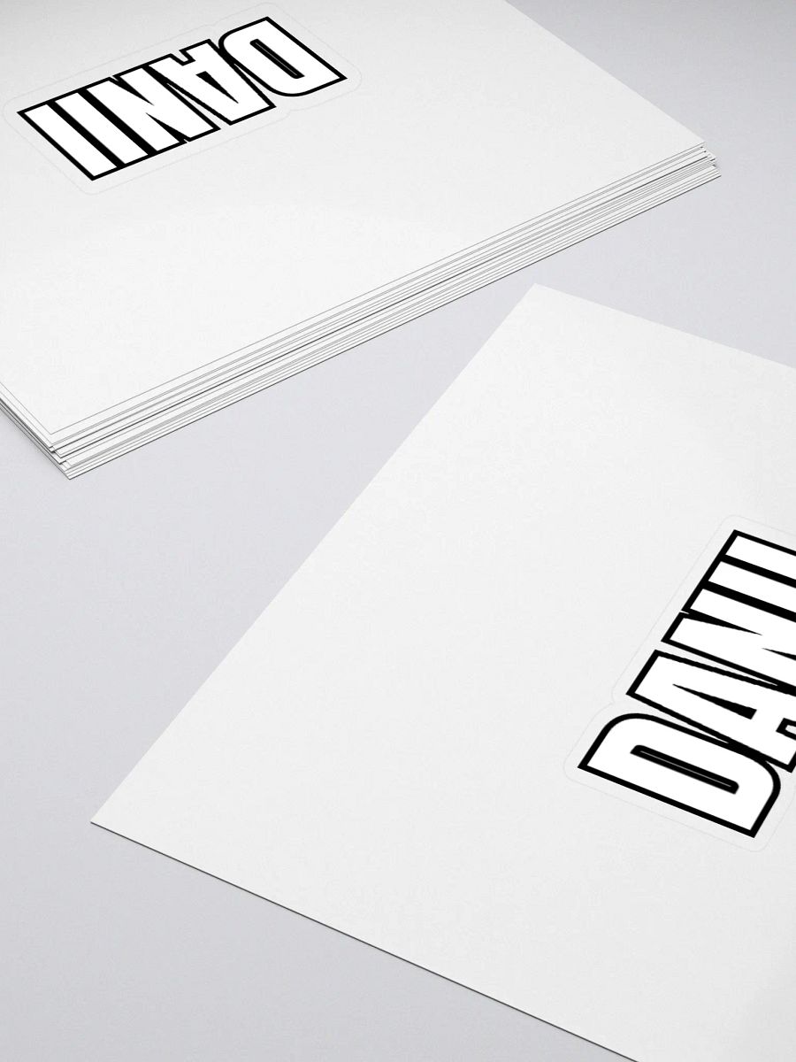DANII WHITE BLACK STICKER product image (15)