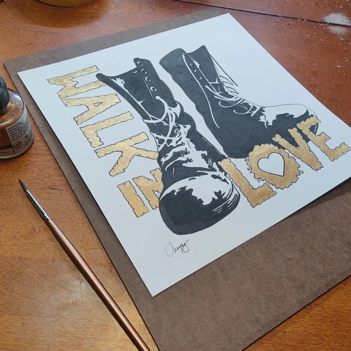 Walk In Love - Original Drawing product image (1)