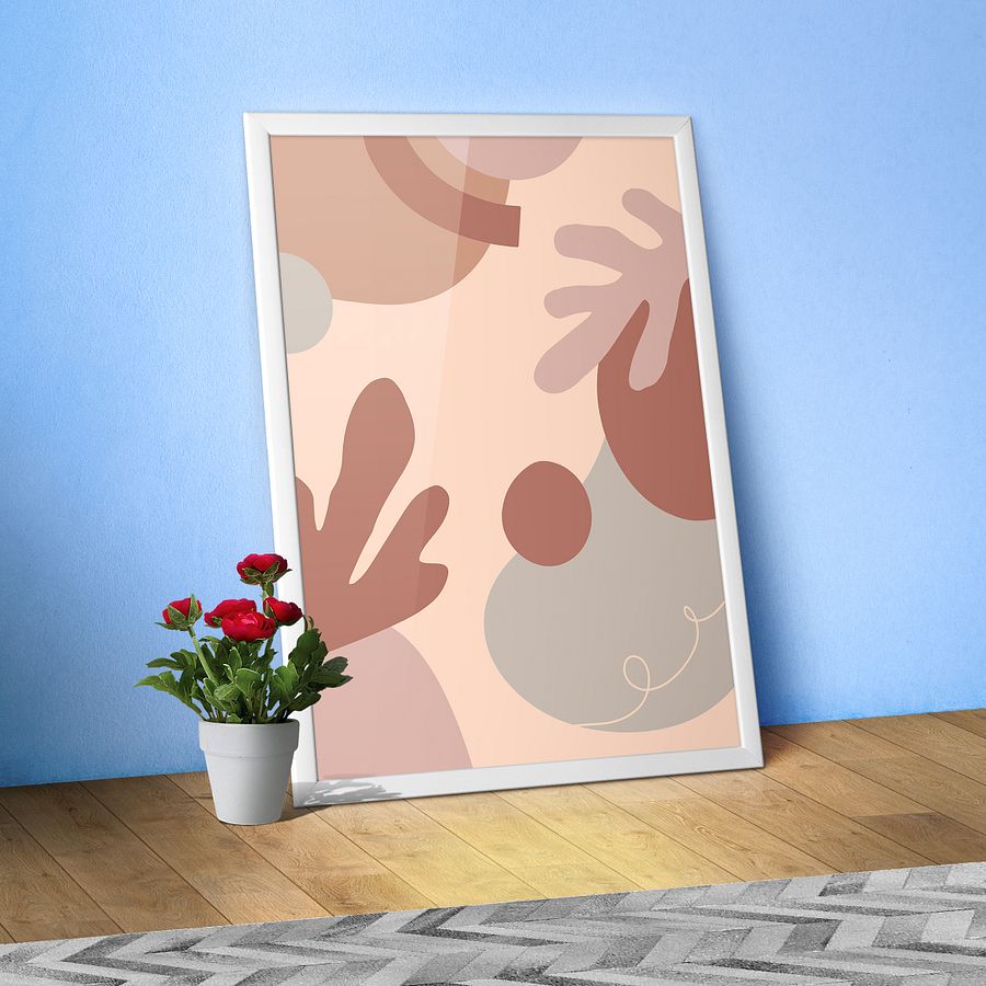 Boho abstract wall art — boho wall decor, aesthetic poster product image (1)
