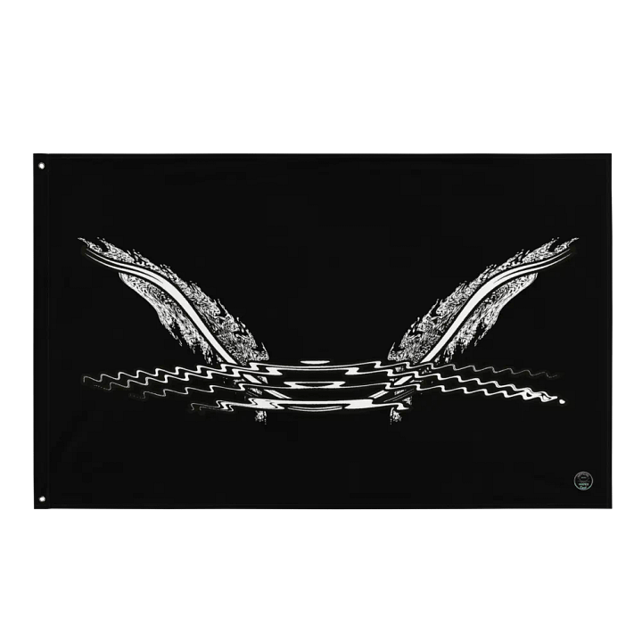 Flag - Black - HApex Gear White Logo product image (1)