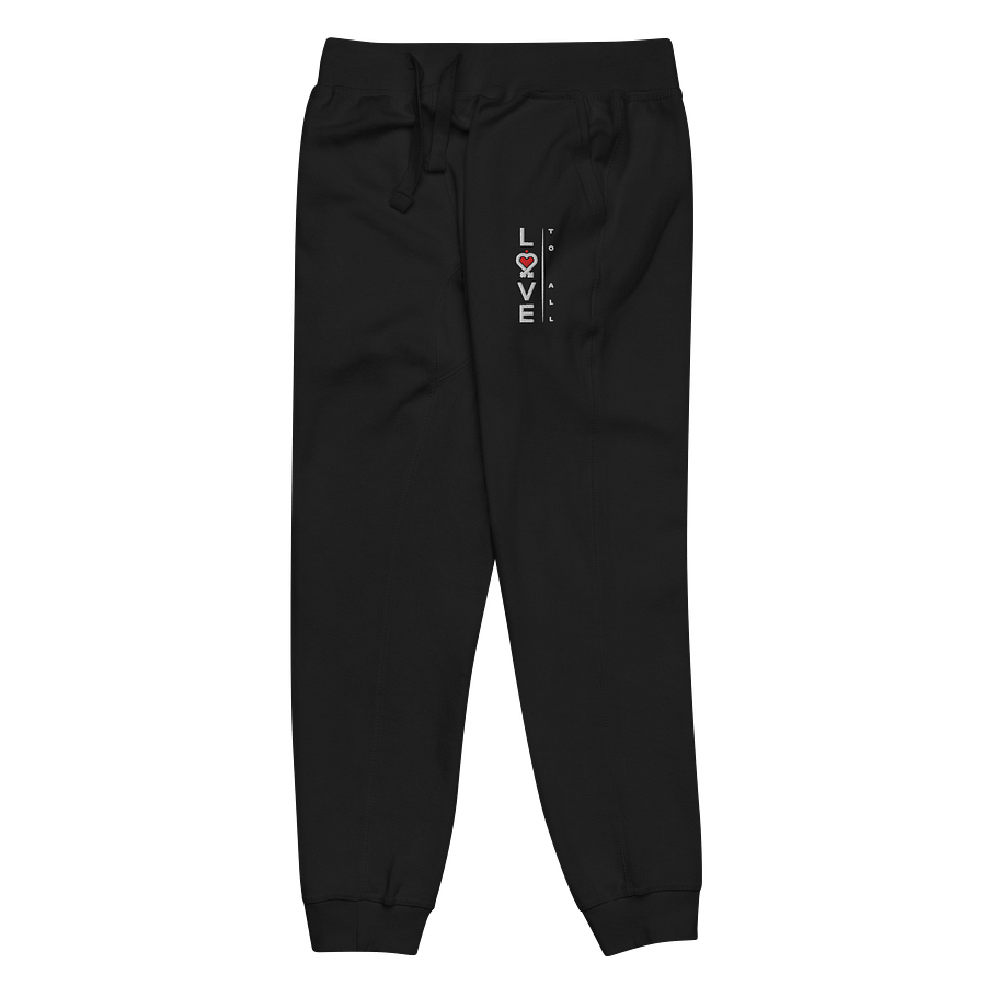 L2A 2025 Dark Slim Embroidered Fleece Joggers product image (4)