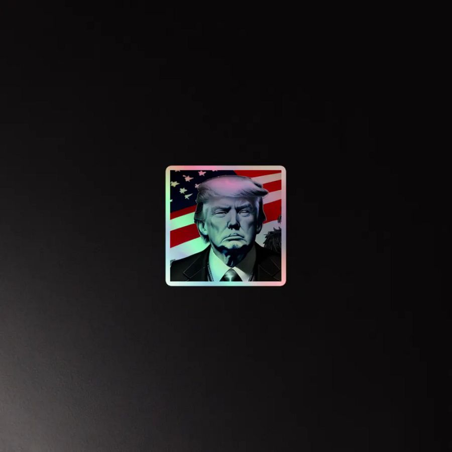Patriotic Visionary Holographic Sticker product image (4)