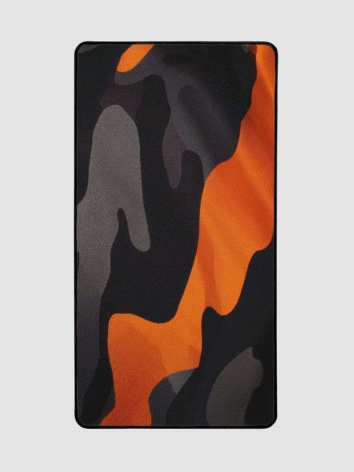 Desk Mat 15.5" x 31.5" orange camo product image (2)
