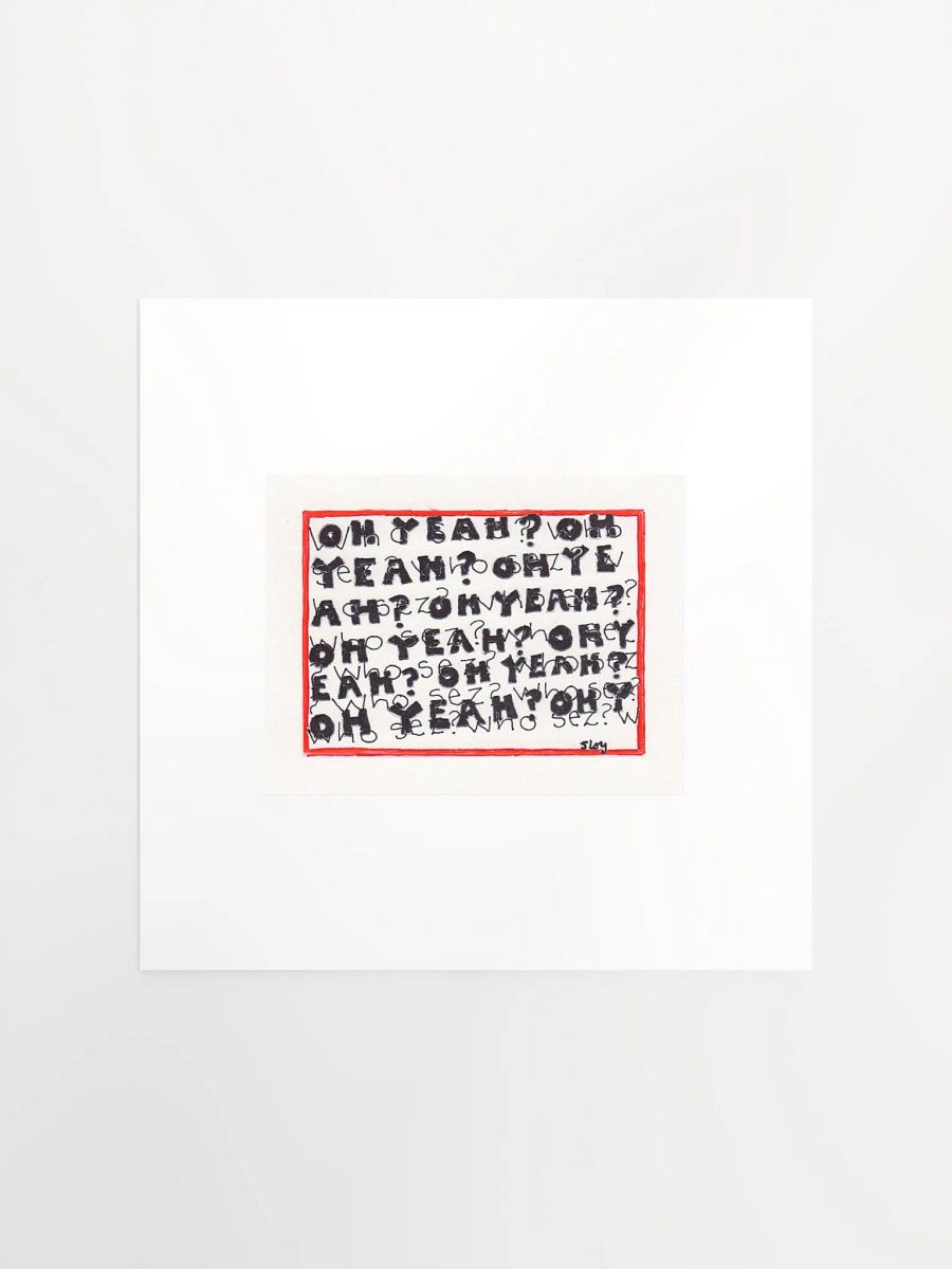 oh yeah? who sez? panel card print product image (3)