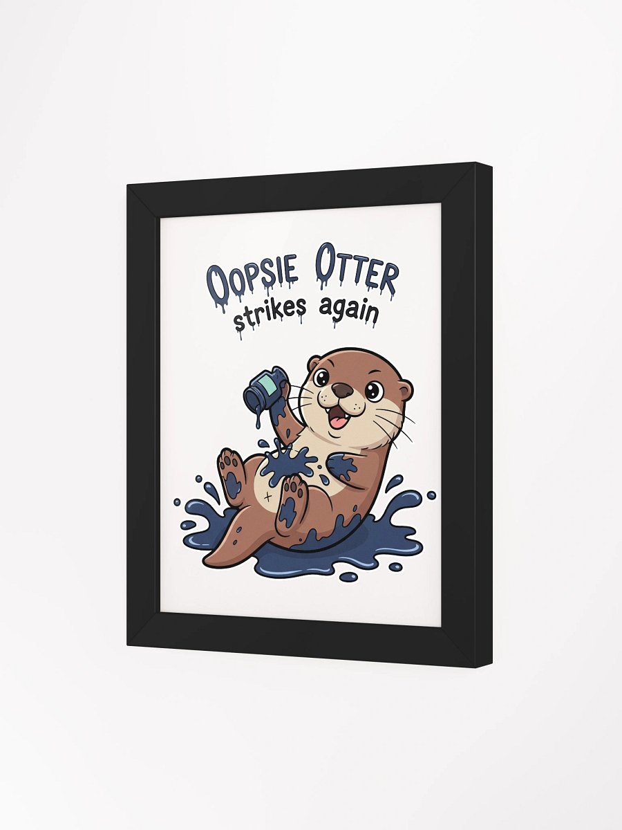 Otter Spilled the Ink Framed High-Quality Matte Poster product image (3)