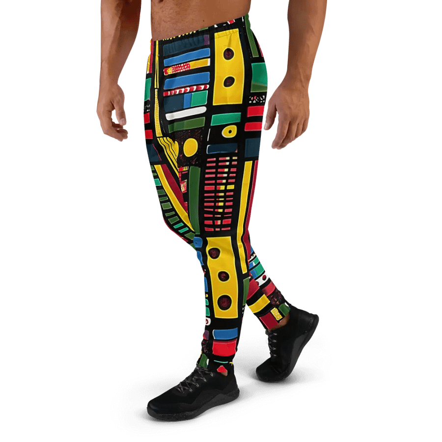 Eco-Chic African Kente Print Joggers product image (6)