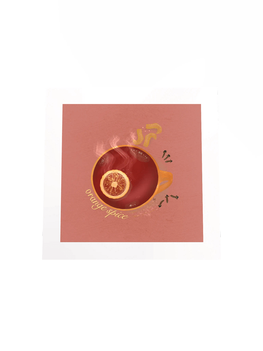 Orange Spice Herbal Tea Matte Poster product image (4)