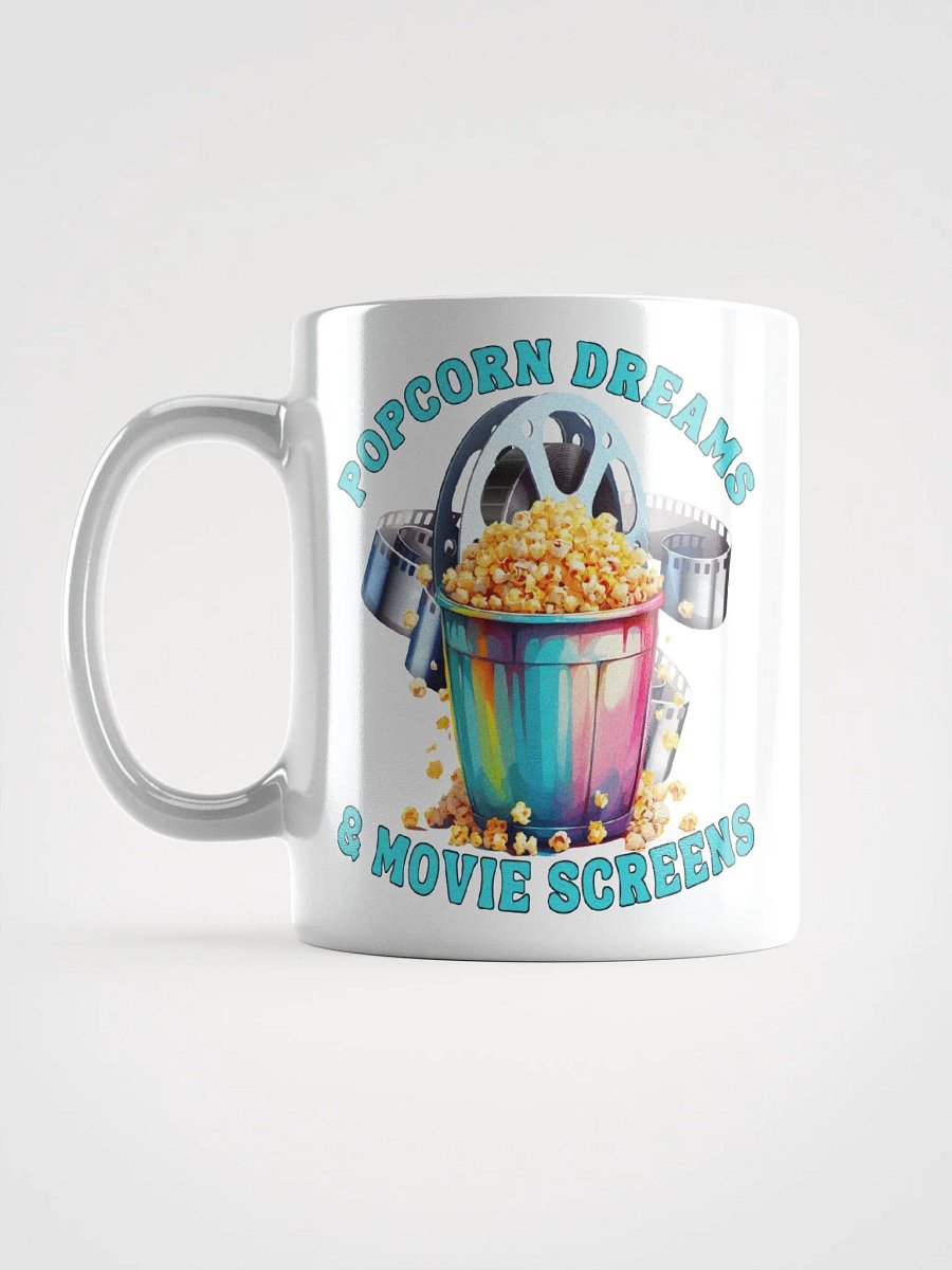 Novelty Graphic | White Coffee Mug | Popcorn Dreams & Movie Screens product image (1)