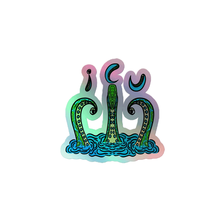 I C U tentacles sticker product image (1)