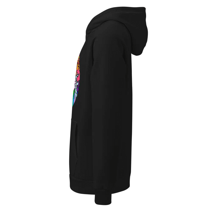 Vibrant Energy Abstract Hoodie - Wave at Sunset product image (2)