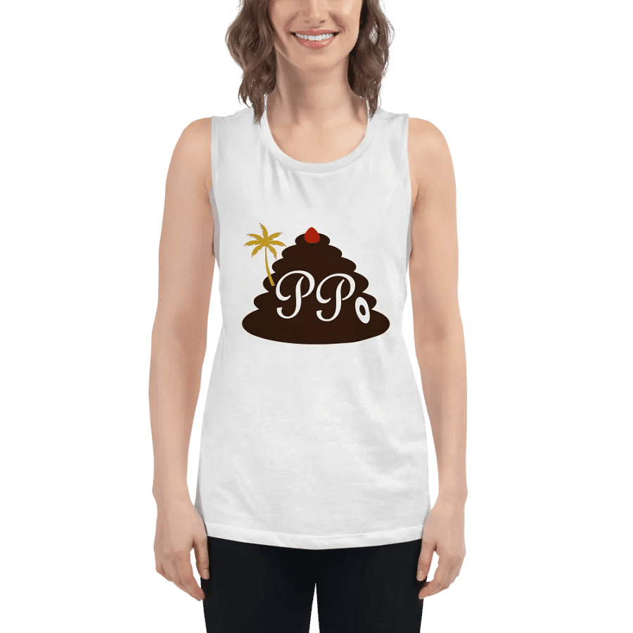 Poop Pees Classic Logo Flowy Muscle Tank product image (50)