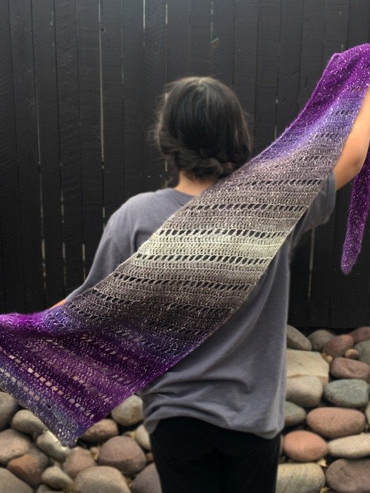 Amethyst Scarf/Shawl Crochet Pattern product image (5)