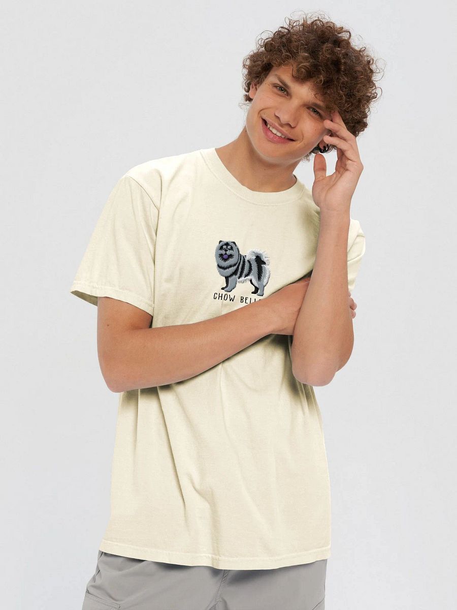 Chow Bello T-Shirt(Embroidered) of a Chow Chow(Blue) product image (8)
