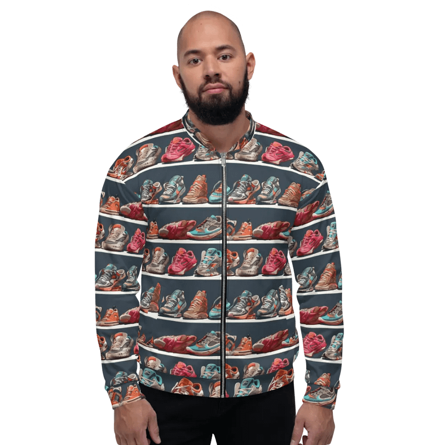 Sneakers Pattern All Over Print Jacket product image (2)