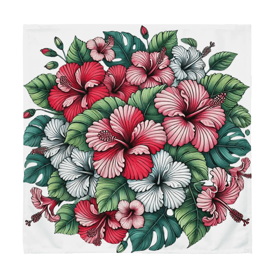 Orchid Oasis Cloth Napkin Set | AI Design flower product image (10)