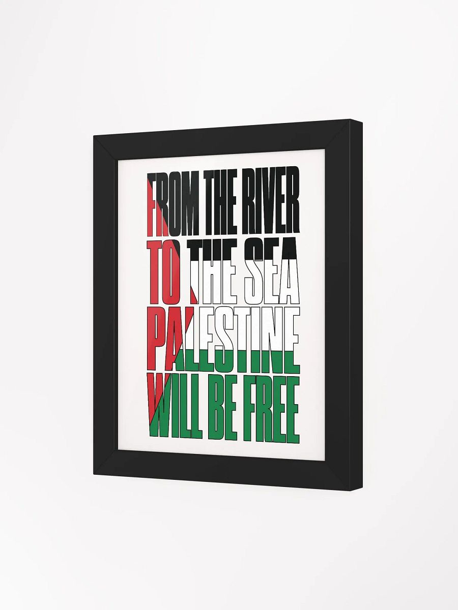 Palestine - From The River To The Sea - Framed High-Quality Matte Poster product image (3)