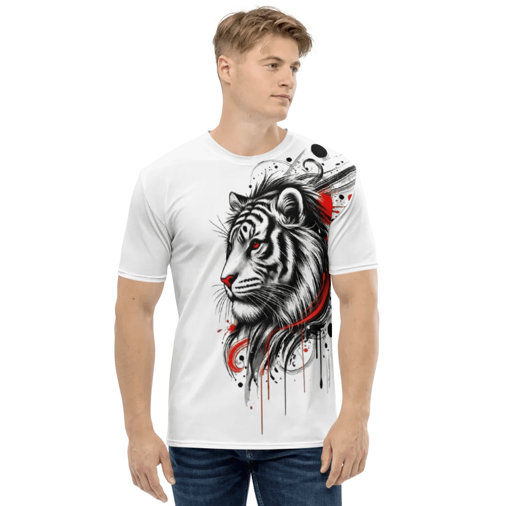 Dynamic Tiger Ink Drip T-Shirt product image (1)