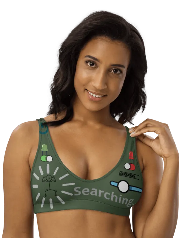 Print Recycled Padded Bikini Top ♻️👙 product image (1)