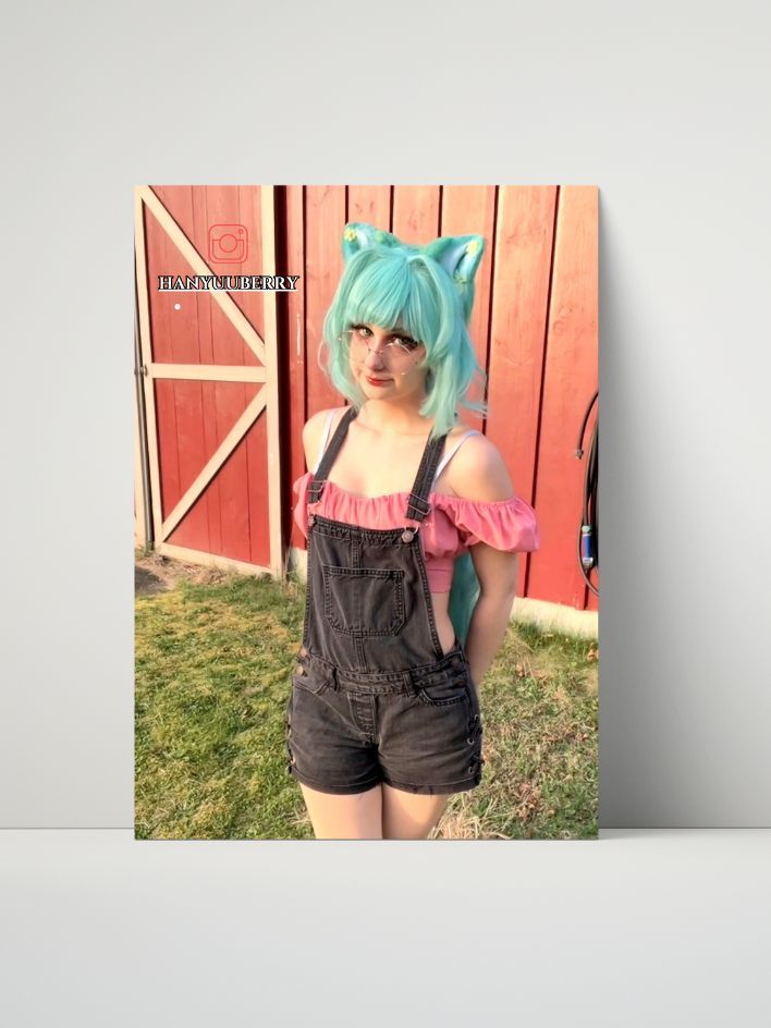 Original Cat Girl OC – Rustic Roots featuring hanyuuberry – 8x10 Metal Print product image (1)