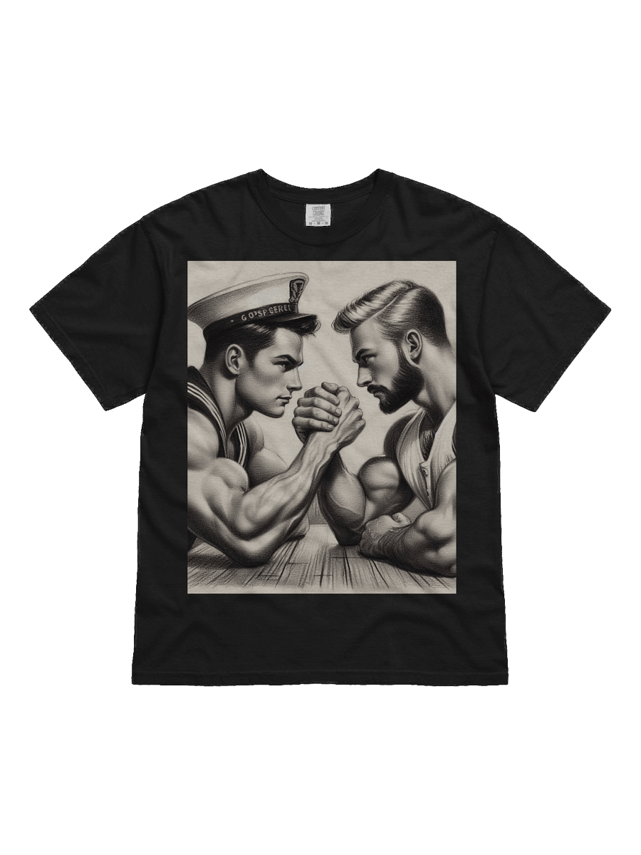 Up Close and Personal: Sailors – Tom of Finland Tribute Gay Pride Graphic Design T-Shirt product image (1)