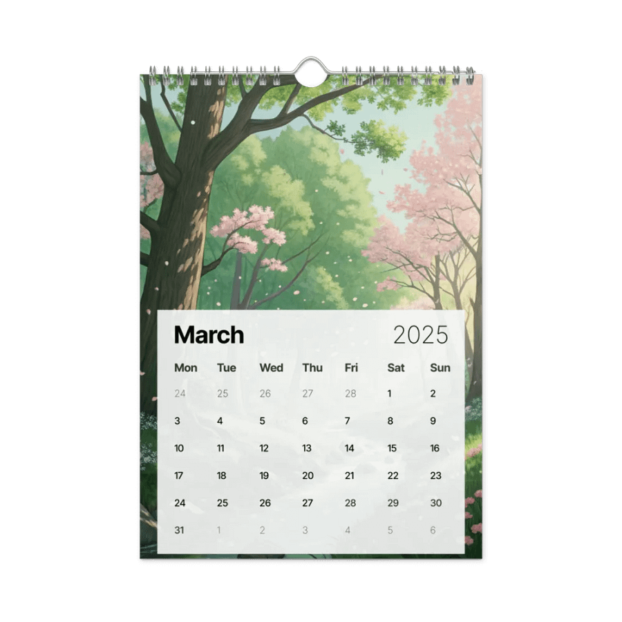 MAGICAL ANIME SEASONS WALL CALENDAR 2025 product image (9)
