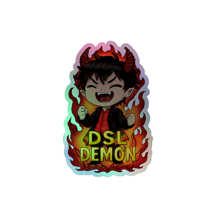 Demon Kiss-Cut Holographic Sticker Sheet product image (2)