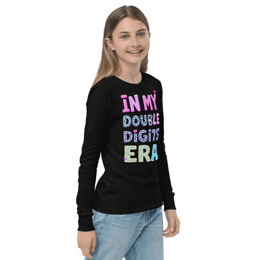 In My Double Digits Era - 10th Birthday T-Shirt for Kids & Tweens Long Sleeve Tee product image (6)